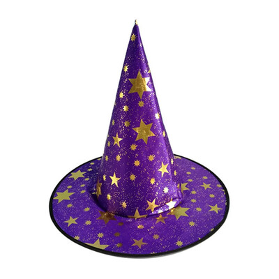 

Children Halloween Constume Cosplay Clothing for Witch Set HatPoncho&HAT Star printing Night Party Fancy Dress Carnival