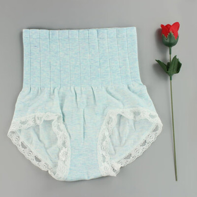 

Women High Waist Cotton Panties Lift Hip Control Panties Waist Trainers Lace Traceless Underwear Briefs Breathable Shapewear