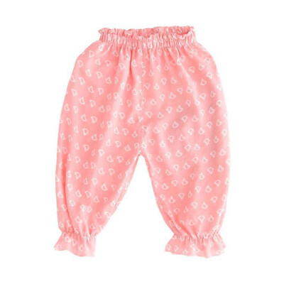 

0-4Y 12 Style Baby Girls Boys Summer Cotton Coll Mosquito Bites Breathable Pants Sports Casual Toddler Floral Pattern Trousers