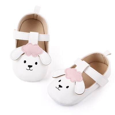 

Baby Girl Breathable Cartoon Rabbit Print Anti-Slip Casual Sneakers Toddler Soft Soled Walking Shoes Baby Shoes Size 6-12 months
