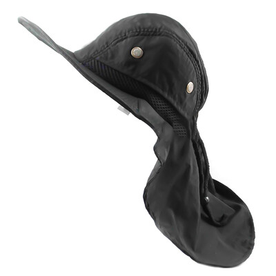 

5 Colors Outdoor Fishing Hiking Snap Hat UV Protection Brim Ear Neck Cover Sun Flap Cap For Men Women