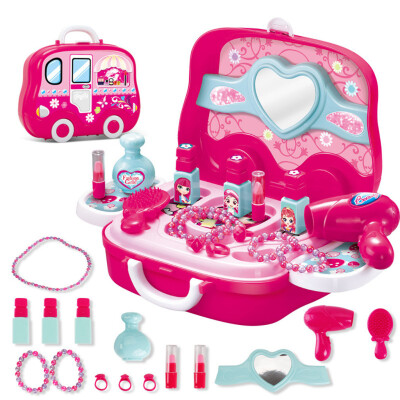 

YIWULAGirl Dresser Set Toy Children Simulation Role Playing Early Education Puzzle Toy