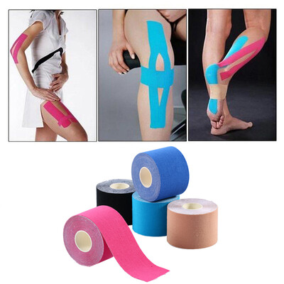 

Cotton Athletic Sports Tape Sports Muscle Tape Medical Tape for Knee Splint Shoulder Muscle Length Self Adherent bandage First Aid