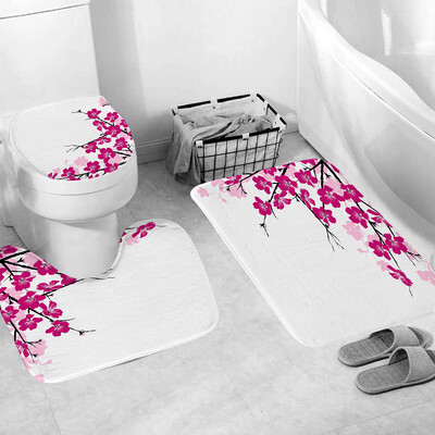 

Gobestart 3pcs Non-Slip Fish Scale Bath Mat Bathroom Kitchen Carpet Doormats Decor