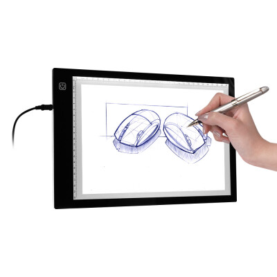 

A4 Ultra-thin Light Pad Tracer USB Powered LED Artcraft Light Box Copy Board 3 Level Adjustable Brightness for Artists Drawing Ske