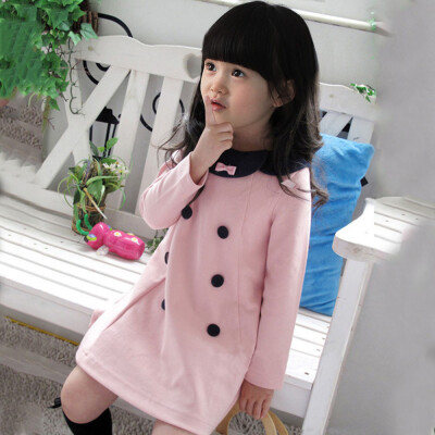 

Girls Kids Costumes Dress Clothes Long Sleeve 2-7 Y Baby Party One-Piece Dress