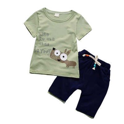 

New Kids Cartoon Cotton Clothing Sets for Newborn Baby Boy Girl Infant Fashion Outerwear Clothes Suit T-shirtPant Suit 11 Style
