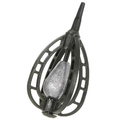 

Fishing Bait Cage Inline Method Feeder Basket Fishing Lure Cage Fish Bait Basket Holder Fishing Accessory with Lead Sinker 30g40g