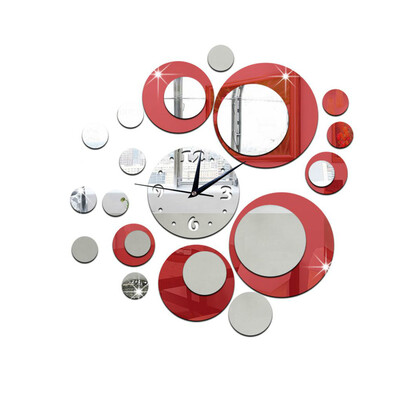 

DIY 3D Round Removable Wall Clocks Sticker Mirror Decal Art Mural Home Decor