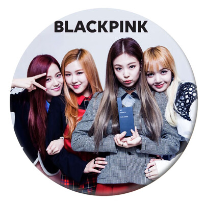 

Black Pink tin Plate Badge Brooch Cute Cartoon Brooch Bag Pendant Boys Girls Accessories hot Gift for Fans