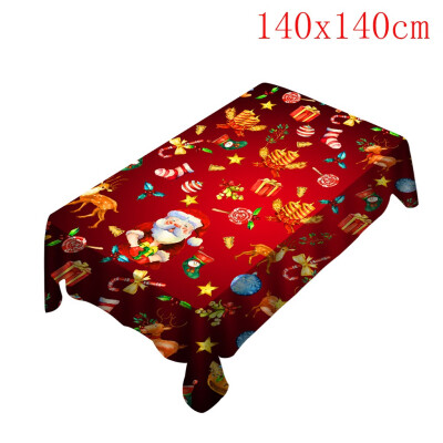 

Tailored Christmas TableclothChair Cover Digital Printing Christmas Table Decoration