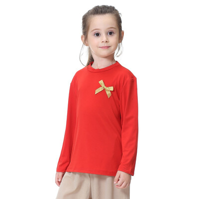 

Muslim Girls T-shirt Long Sleeve Clothes For Girls Fashion Loose Tops Spring Girls Long Sleeve T-shirt