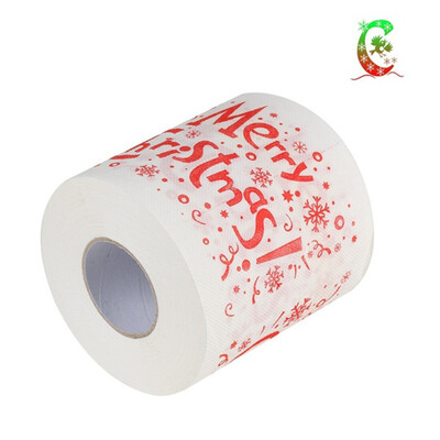 

4 Types Home Santa Claus Bath Toilet Paper Christmas Supplies Xmas Decor Tissue Roll