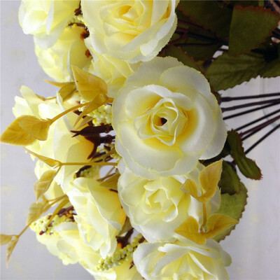 

Artificial Persia Rose Flower Heads Handmade Flower For Wedding Home Bridal Bouquet Decoration