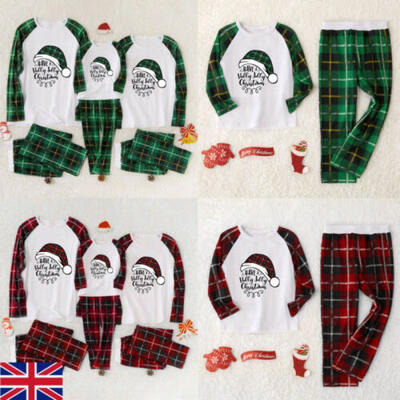 

Warm Holiday Family Matching Winter Indoor Pajama PJS Christmas Set Nightwear