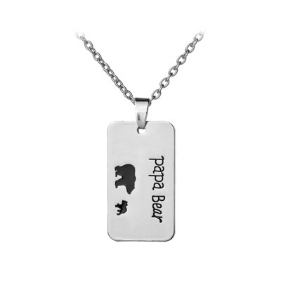 

Fashion Love Dad&Father Love Pendant Chain Necklace Letter Necklace Gifts