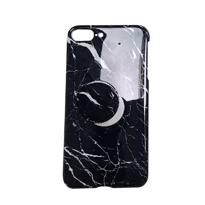 

Marble Painted Soft TPU Case for Iphone with Expanding Stand Holder Smartphone Protetive Back Cover