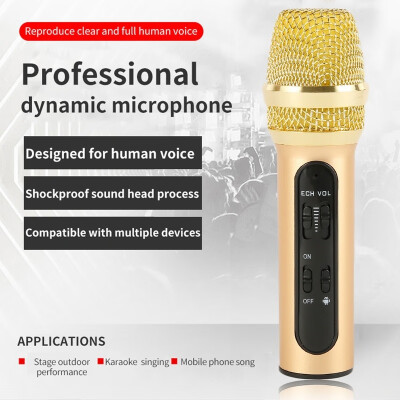 

Portable Professional Karaoke Condenser Microphone Live Recording Microfone for Mobile Phone Computer with ECHO Sound Card