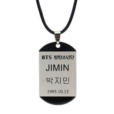 

Kpop BTS Bangtan Boys Army Necklace Pendant Chain