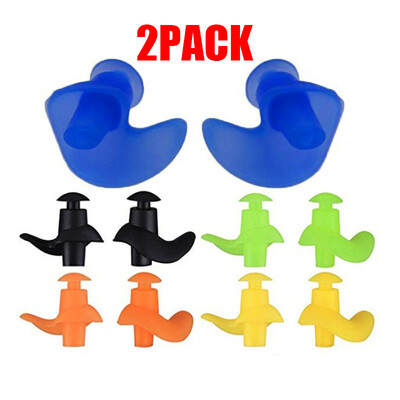 

2 Pairs Reuseable Water Sports Kids Adults Swimming Diving Ear Plugs Waterproof