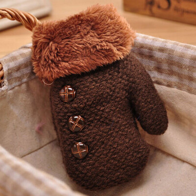 

New Snow Flower Winter Warm Toddlers Girl\Boy Baby Kids knitting Gloves Mittens