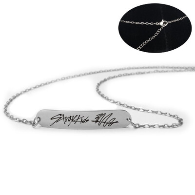 

Kpop Straykids Stray Kids Pendant Necklace Fashion Jewelry Silver Titanium Chain Necklaces & Pendants Highlight Your Collarbone