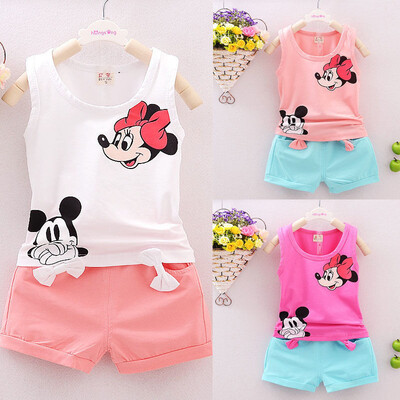 

Toddlers Kids Baby Girls T-shirt TopsPantsShortsDress Outfits Clothes Set