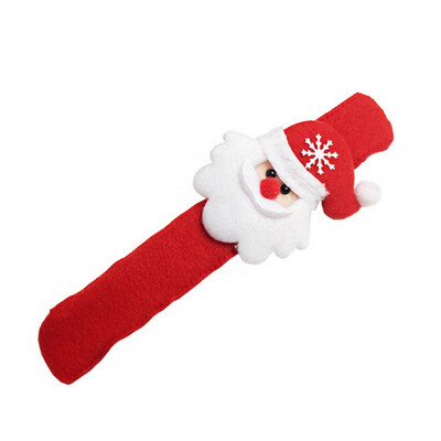 

LED Light Glow Christmas Toy Xmas Slap Circle Bracelet Wrist Band Gifts Dazzling