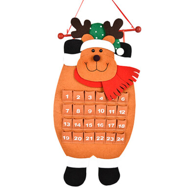 

Toponeto Christmas Old Man Snow Man Deer Calendar Advent Countdown Calendar