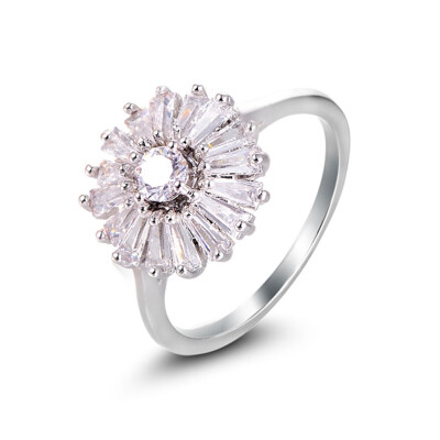 

Explosion Rose Gold Zircon Ring Jewelry Ladies Jewelry Creative Fashion Jewelry