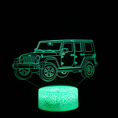 

Gobestart LED 3D Illuminated Lamp Optical Desk Night Light With 7 Color Changing