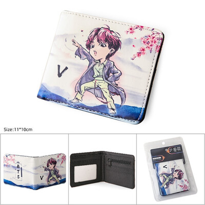 

Wallet BTS Wallet for Women Card Bag Unique Money Bag with BTS Cartoon Pattern Purse
