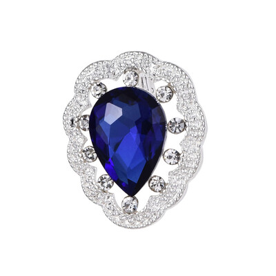 

GoldSilver Women s Brooch Crystal Brooch Water droplets Inlaid Drill