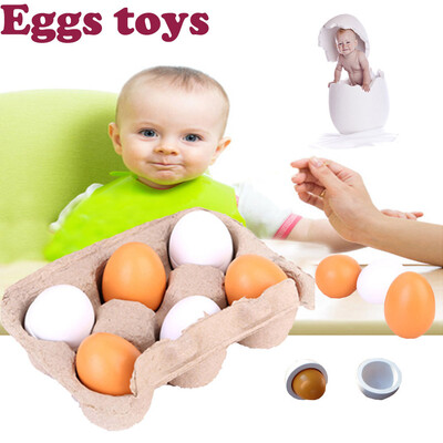 

YIWULAColor Matching Egg Toy Set Toddler Toys Educational Wood Number Recognition