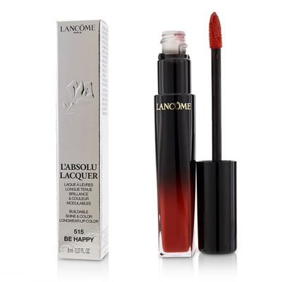 

LANCOME - LAbsolu Lacquer Buildable Shine & Color Longwear Lip Color - 515 Be Happy 8ml027oz