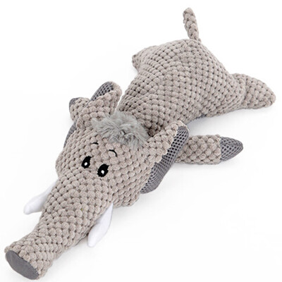 

Gobestart Pet Cat Dog Squeaky Toy Squeaker Sound Chew Fetch Interactive Plush Toy