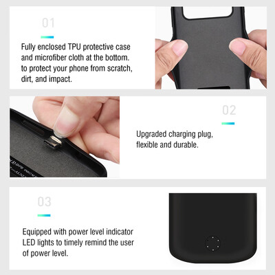 

Battery Charger Case for Samsung Galaxy S10S10ES10 Plus Soft TPU Charging Phone Power Cover Battery Case