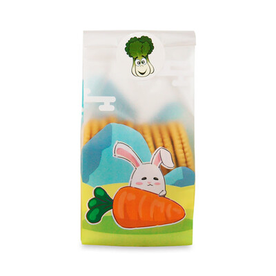 

Fresh Leaves Long Eared Rabbit Cookie Bag Frosted Food Bag Flamingo Snack Nougat Packaging Bag