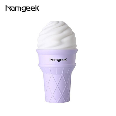 

Homgeek Indoor Car Office Air Humidifier Ice Cream-shaped Mini USB Night Lamp Humidifier Timing Water Shortage Automatic Power Off