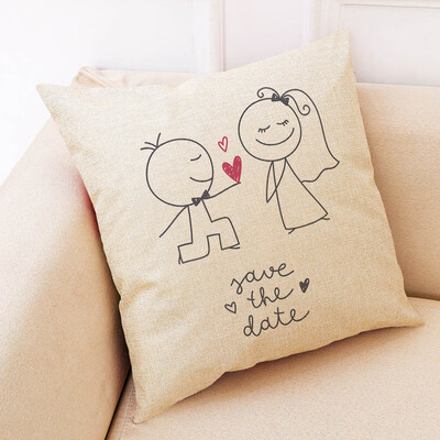 

〖Follure〗Cotton Linen Square Home Decorative Throw Pillow Case Sofa Waist Cushion Cover