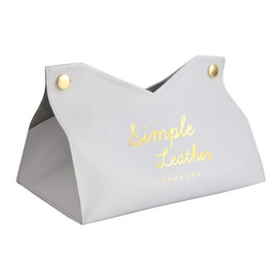 

Leather Tissue Box Facial Tissue Holder Home Office Car Napkin Dispenser Toilet Paper Case