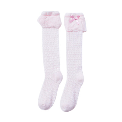 

New Autumn Winter Baby Girl Cute Socks Bowknot Design Cotton Long Socks Party Infant Children Soft Crib Leg Warmer