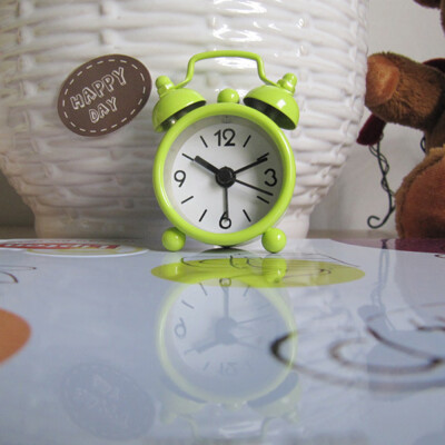 

Gobestart Creative Cute Mini Metal Small Alarm Clock Electronic Small Alarm Clock