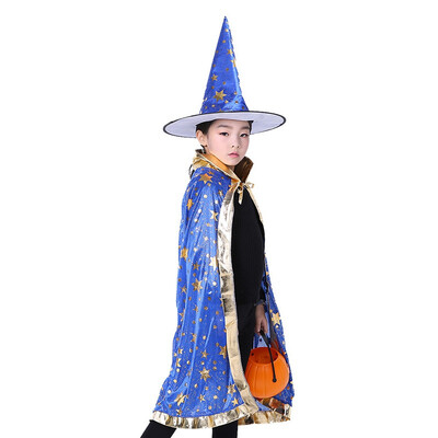

Halloween Witch Cloak Witch Hat Halloween Cosplay Costume Masquerade Performance Cloak