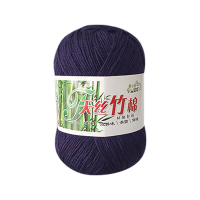 

Gobestart New Bamboo Cotton Warm Soft Natural Knitting Crochet Knitwear Wool Yarn 50g A