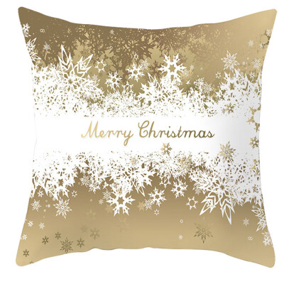 

45x45cm Merry Christmas Decoration Velvet Pillow Cover Xmas Navidad Gift For Home Happy New Year Decorator