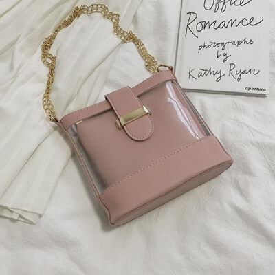 

Crossbody bags for women Sweet Casual Fashion Mother Transparent Jelly Bag Chain Messenger Shoulder Bag
