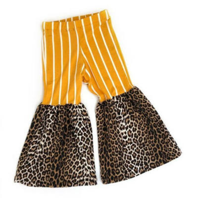 

US Toddler Kid Baby Girl Clothes Striped Leopard Bottoms Pants Leggings Trousers