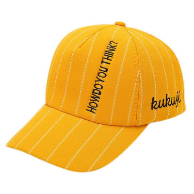 

Kids Ball Hat Baby Boys Girls Spring Casual Baseball Cap Children Adjustable Breathable Striped Letter Printed Hats