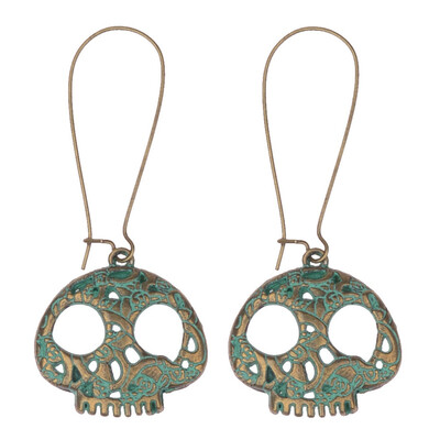 

Multiple Flower Leaf Spider Vintage Green Alloy Hanging Dangle Drop Earrings with Stone for Women Jewelry Accessories